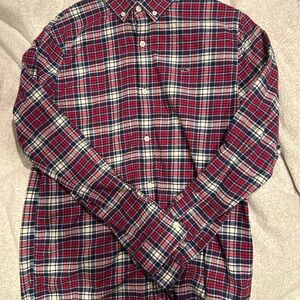 Vineyard Vines Kids Plaid Button Down Shirt - Red, Blue, White
